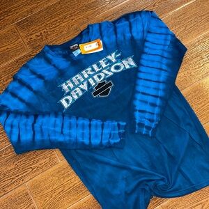 Harley-Davidson Blue Long Sleeve Shirt